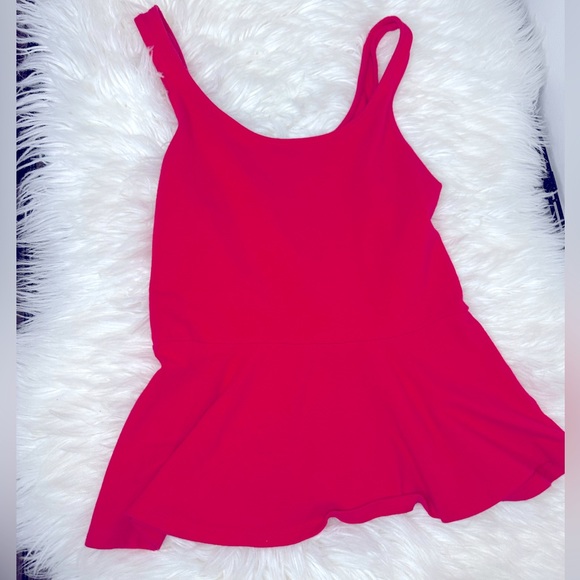 Express Tops - Express Fuchsia Pink Peplum Tank
